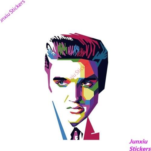 Pop Wind Elvis Car Stickers 3D Decals Car Wrap for Car Whole Body Bumper Window Laptop Waterproof Decor Accessories KK13*9cm