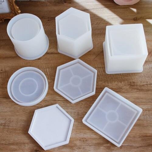 Silicone Molds for Concrete Cement Pots DIY Round Planter Pot Mold Garden Vase Molds