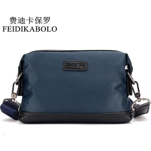 FEIDIKABOLO Nylon Messenger Bag Mens Shoulder Bag Small Male Crossbody Bags Multi-Function Casual Mobile Wallet Man Clutch Bag