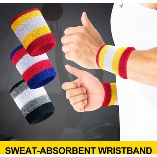 Yoga Warm Breathable Towel Guard Wrist Sports Wristband Cotton Sweat-absorbent Basketball Badminton Table Tennis Dropshipping