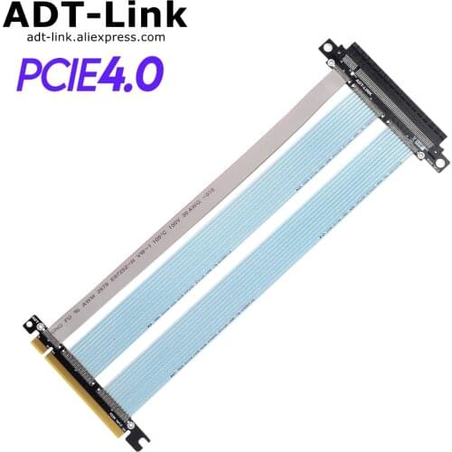 PCIe 4.0 x16 GTX3080ti RX5700xt Graphics card Extension Cable PCI Express 4.0 x16 Riser (256G/bps)