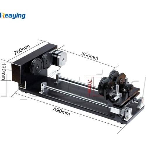 CO2 laser engraving machine four wheel rotary device for bottle glasses engraving