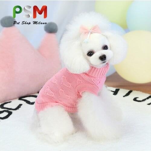 Pet Knitting Xmas Sweater Solid Color High Neck Cat Sweater Small Dogs Sweaters Clothing Christmas Costumes For Cats Dachshund