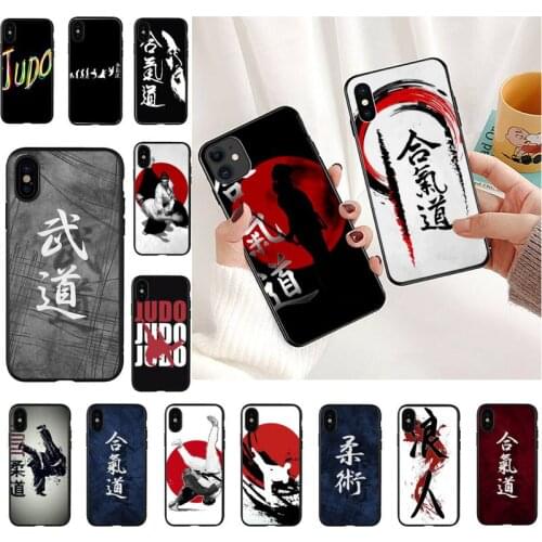 Japan aikido Judo Phone Case For iPhone 11 8 7 6 6S Plus 7 plus 8 plus X XS MAX 5 5S XR 12 11 Pro max se 2020 Funda Cover
