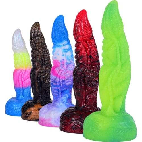 7"Silicone Realistic Dildo strong suction Cup dildo Prostate Massager Large Butt plug Dragon thick dildo anal Sex Toys For Women