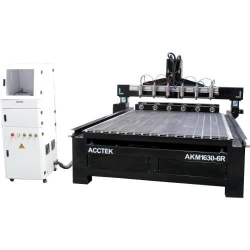 1325 1630 multi heads 3D CNC router/Heavy duty cutting machine for woodworking 4 axis cnc