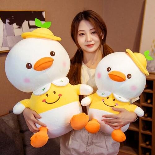 50/60cm Yellow Spring Duck Soft Toys Stuffed Animals Plush Toys Stuffed Pillow Sofa Cushion Plush Duck Dolls Girl Birthday Gift