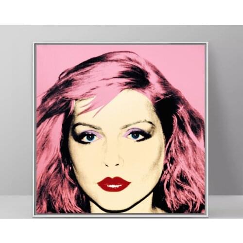Andy Warhol Debbie Harry 1980 Pop Art Oil Painting on Canvas Posters and Prints Cuadros Wall Art Pictures for Living Room Decor