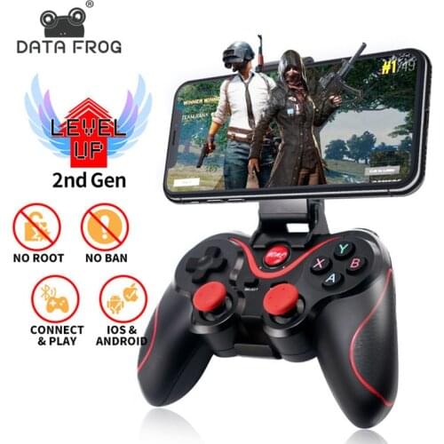 Data Frog Wireless Android Gamepad T3 Wireless Joystick Game Controller Bluetooth Joystick For Mobile Phone Tablet TV Box Holder