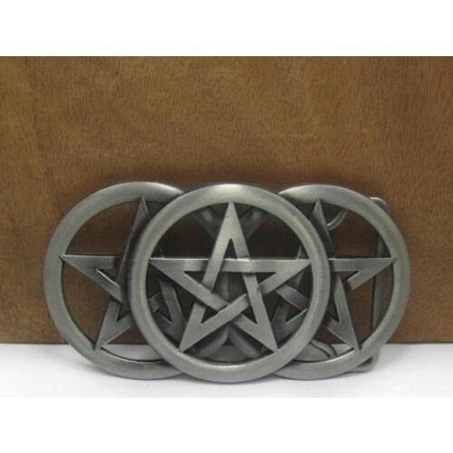 Buckle Club wholesale retro five-pointed star belt buckle western jeans gift belt buckle FP-03427 for 4cm width belt