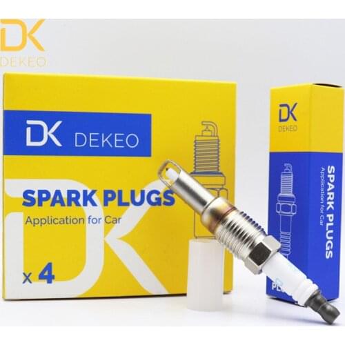 DEKEO For Ford Expedition F-150 F-250 F-350 Lincoln Mark LT Navigator Spark Plug Iridium PZH14F SP-515 SP-546 4PCS