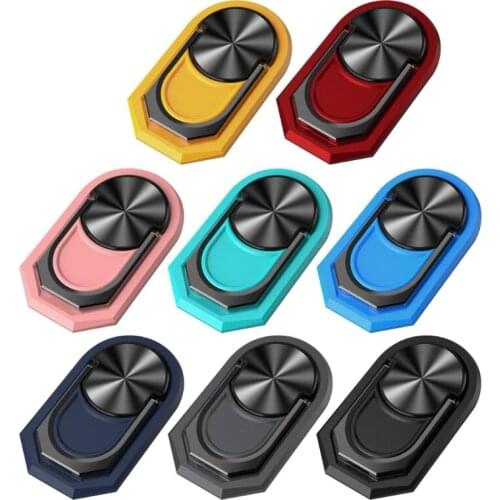 Cell Phone Ring Holder Finger Kickstand 360° Foldable Swivel Phone Stand Metal Back Ring Grip for All Smart Phones