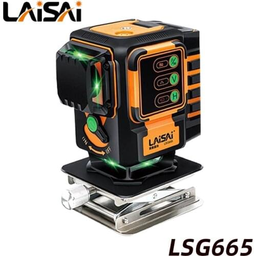 LaiSai Laser Marking Machine LSG665 3X3D Green Light Tripod Floor And Wall Instrument Can Be Used In Construction Projects