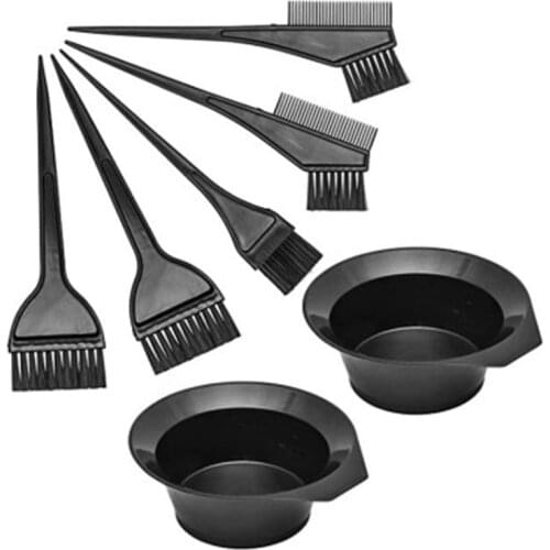 Professional Plastic Hairdressing Brushes Salon Hair Color Kit Bowl Combo Dye Hair Tint Tool Set