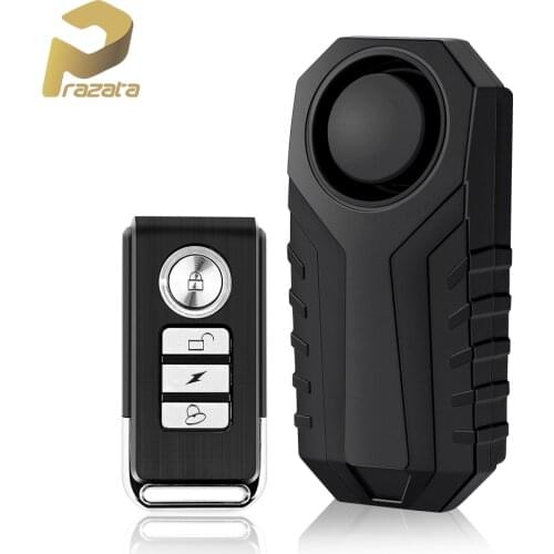 Bicycle Bike Anti-Lost Remind IP55 Waterproof Security Alarm System SOS 113dB Voice Alarm Remote Control Warning Alarm Sensor