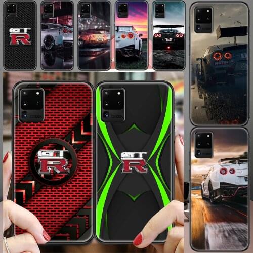 Sport GTR Car logo Phone case For Samsung Galaxy Note 4 8 9 10 20 S8 S9 S10 S10E S20 Plus UITRA Ultra black trend shell luxury