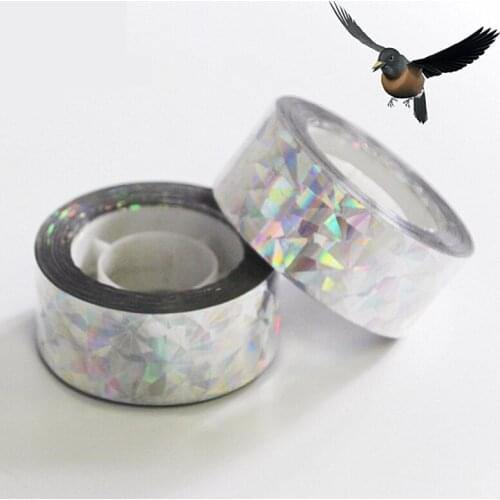 80M Flash Reflective Bird Scare Tape Audible Repellent Fox Pigeons Repeller Ribbon Deterrent Tapes 2.4CM Orchard Pest Control