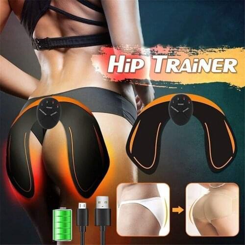 USB Charge EMS Hips Trainer Buttocks Lifting Toner Hip Muscle Stimulator Body Slimming Massage Electric Fitness Equiment Unisex