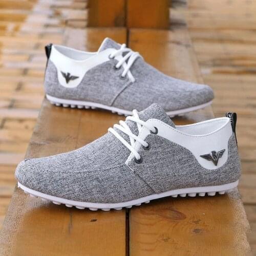 2021High quality canvas casual shoes for man comfortable soft mans walking footwear breathable linen surface shoes flats loafers