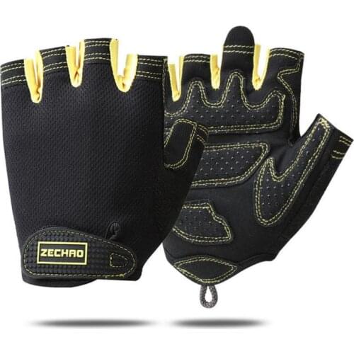 Bicycle Gloves Half Finger Sport Gloves Men Women Cycling Gym Fitness Gloves Breathable Anti-Shock Bike Gloves