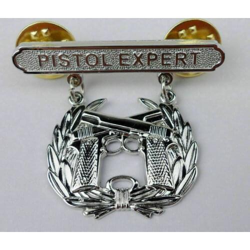 US Marine Pistol Qualification Expert Shooting Badge Pin Outdoors Military armyshop2008
