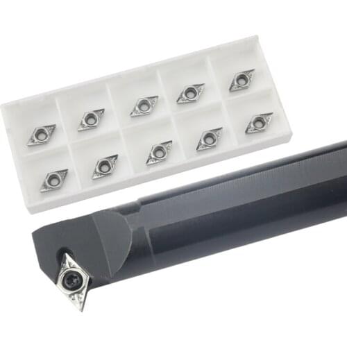 1pc S10K-SDWCR07 S16Q-SDWCR07 Internal Turning Tool Holder DCMT/DCGT Carbide Inserts Lathe Bar CNC Cutting Tools Set