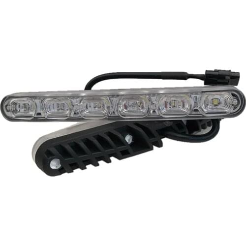 2Pcs DC 12V 6 LED Car Daytime Running Lights Car-styling Automobile Lamp Auto Fog Light Super Bright Waterproof