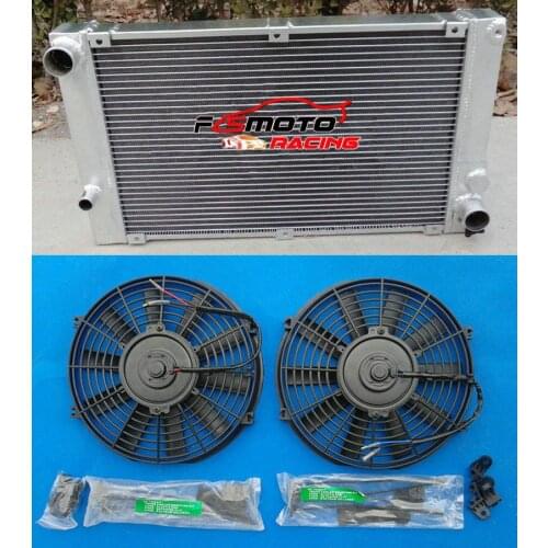 All Aluminum Radiator + Fan For Porsche 944 2.5L Turbo;S2 3.0L MT 1985-1991 90 89
