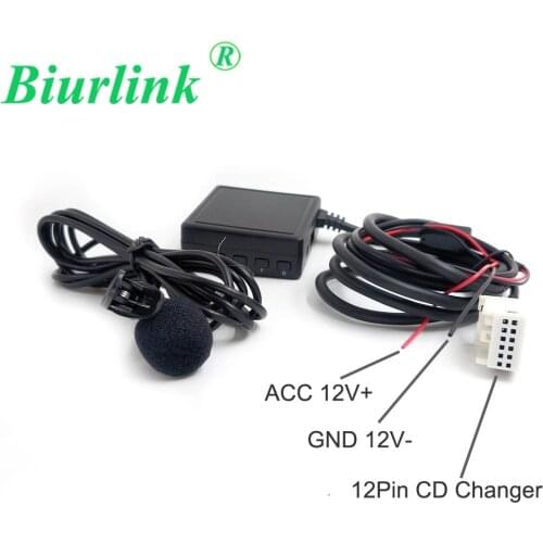Biurlink RD4 VDO Wireless Bluetooth Audio Receiver Hand Free Microphone Adapter For Peugeot 308 For Citroen Berlingo B9 C3 C4 C5