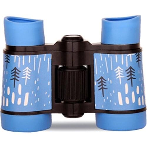 New hot sale binoculars 4x30 telescope rubber non-slip childrens portable gift childrens outdoor color binoculars fixed zoom