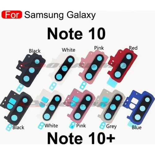 For Samsung Galaxy Note 10 Plus Note10 Back Camera Lens Ring Cover With Frame and Sticker Replacement Part