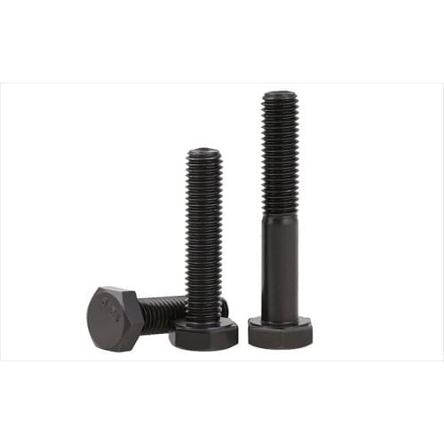 DIN933 12.9 carbon steel screws High strength bolts M14 M16 screws External hex screws 12.9 bolt