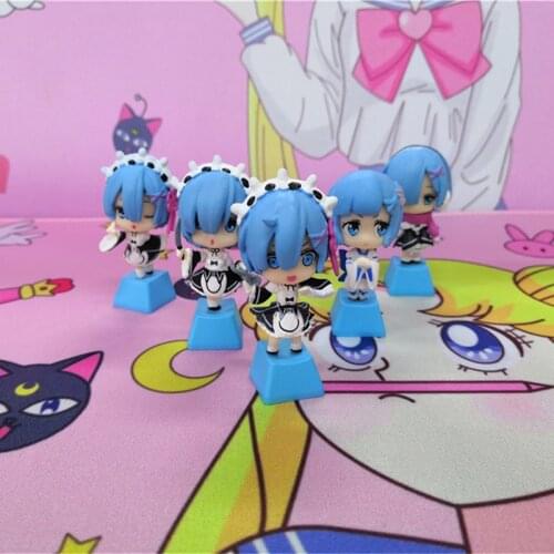 DIY Key cap Re:Life in a different world from zero,mechanical keyboards keycap personality design Kawaii keycaps Cherry MX axis