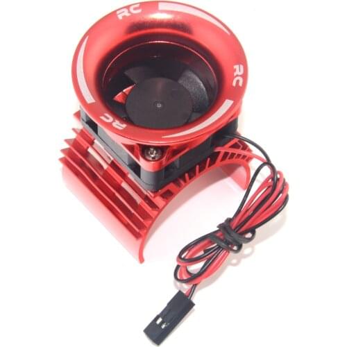 For WLtoys A959-B A979-B 144001 124019 1/12 RC Car Aluminum Motor Heatsink Cover +Cooling Fan for 3650 540 Brushless Motor