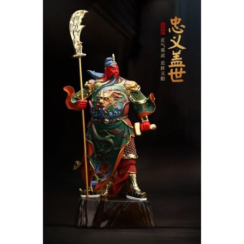 HOME SHOP BUSINESS EFFICACIOUS TALISMAN PROTECTION MONEY DRAWING COLOR MARTIAL GOD OF WEALTH GUAN GONG GUAN DI FENG SHUI STATUE