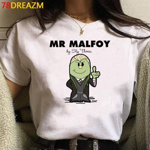 Draco Malfoy t-shirt summer top female streetwear casual harajuku vintage japanese clothes t-shirt tumblr