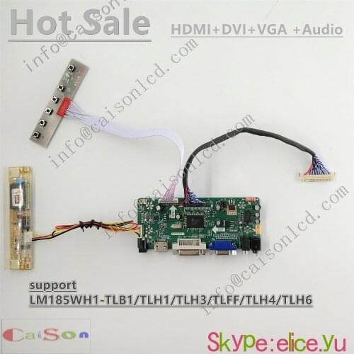HDMI/DVI/VGA/AUDIO/ of LCD driver board compliant with LM185WH1-TLB1/TLH1/TLH3/TLFF/TLH4/TLH6