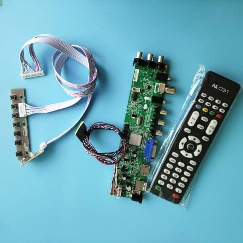 Kit For N101BGE-L31/N101BGE-L21 Signal controller board HDMI AV DVB-T DVB-T2 1366X768 LED USB VGA TV 40pin digital 10.1" remote