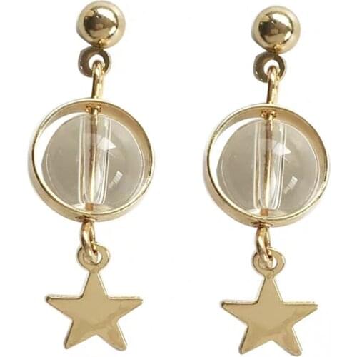 10 pair/lot high quality fashion jewelry metal star planet earrings for women 2020