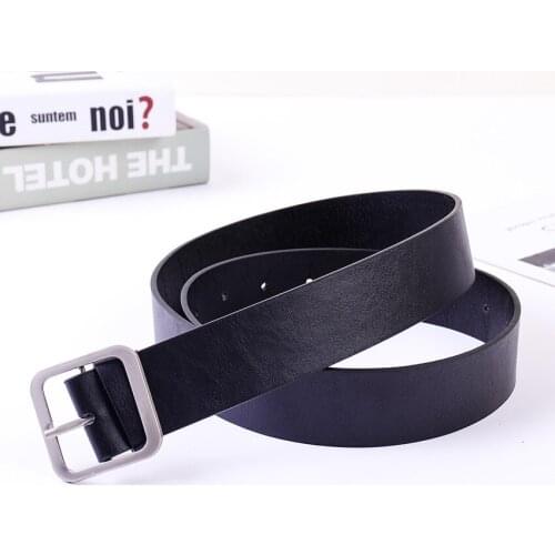 2020 New Ladies Pin Buckle Belt Ladies Korean Style Simple and Versatile Pants Belt Casual Fashion Decoration Wide Waist