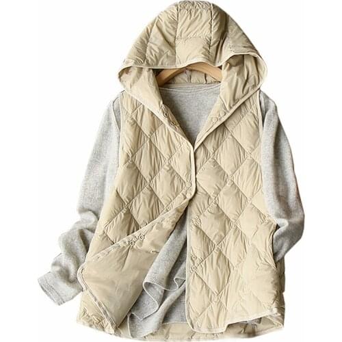 2021 New Autumn And Winter Women Loose Vest Women Waistcoat Large Size Women Sleeveless Down Jacket