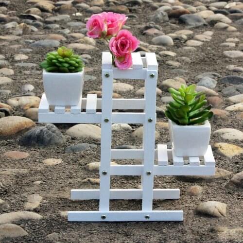 Natural Wooden Flower Pot Stand Durable Detachable Shelf Holder Succulent Plant Display Bracket Plant Supporter Garden HomeDecor
