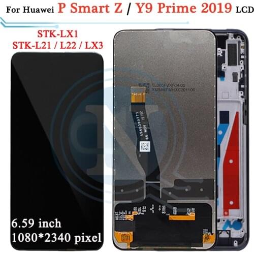 IPS LCD For Huawei Y9 Prime 2019 LCD Display STK-L21 Touch Screen Digitizer Assembly parts For Huawei P Smart Z STK-LX1 LCD