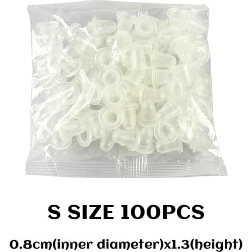 Tattoo Pigment Cup Silicone Ink Cup U-shape Silicone Cups Small Size Permanent Makeup Eyebrow Tattoo Supplies Tattoo Tools