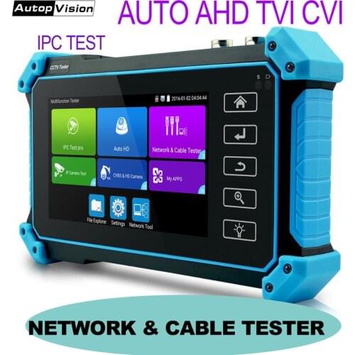 Wanglu IPC-5000 PLUS CCTV testing monitor 5 inch display screen coaxial HD AHD TVI CVI video surveillance tester POE cable test