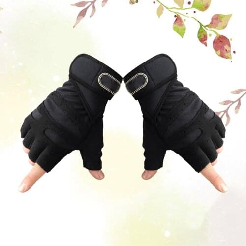 Half Finger Gloves 1PC Training Accessories Dumbbells Supplies Gym Equipment Fingerless Workout Weight Lifting Gloves