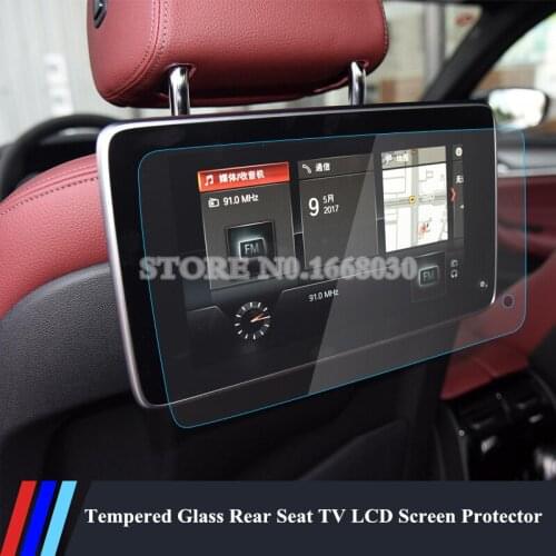 2X Tempered Glass Rear Seat TV LCD Screen Protector For BMW 5 Series G30 2017 2020 Car accesories interior Car decoration