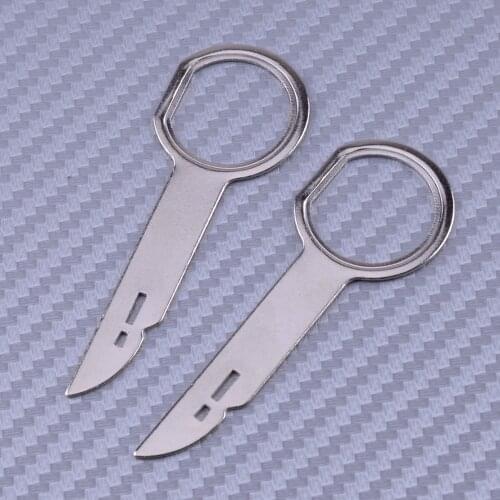 2PCs Radio Stereo Disassembly Removal Release Tool Keys Fit for Mercedes Benz W220 W215 Odometer Cluster S500 CL500 CL55