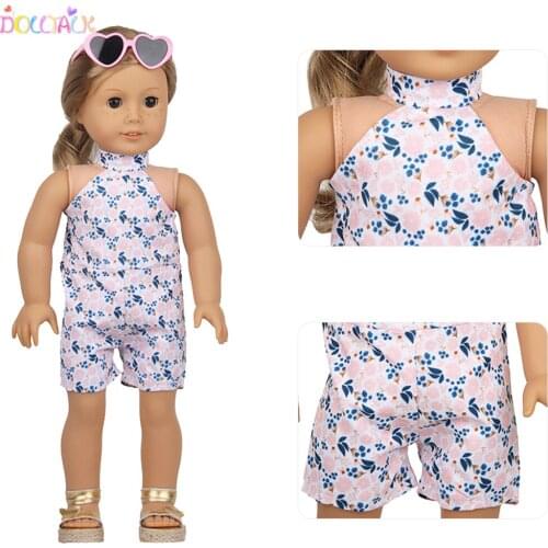 2021 Thin And Breathable Jumpsuit Trousers Clothes For 43 cm New Born Doll Summer Shorts For 18Inches American 1/4 BJD Dolls