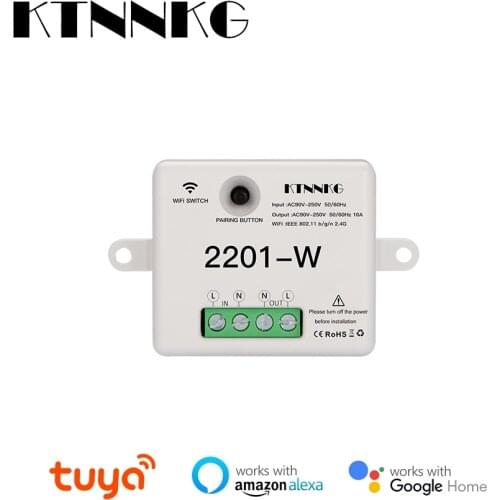 220V Wifi Smart Light Switch Module,MiNi DIY 1 Way Remote Control Module,work with Tuya Smart life APP,Alexa Echo Google Home